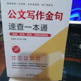 公文写作金句速查一本通：诗词、佳句、俗语、点睛文案用法宝典 公文写作点石成金实用全书 公文写作诗词速查手册精讲 公文写作范例大全 公文写作思维方法与实战 公文写作心法