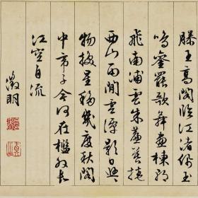 文征明行书滕王阁序复古书法字画真迹微喷复制字帖临摹手卷装饰画