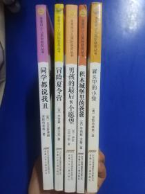 金麦田少儿国际获奖丛书（5本合售）同学都说我丑，冒险夏令营，男孩的最后8个愿望，罐头里的小孩，积木城堡里的爸爸