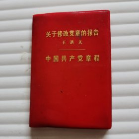关于修改党章的报告（王洪文）中国共产党章程
