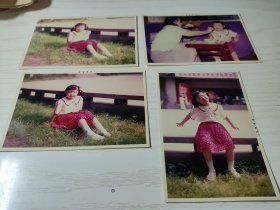 【彩色照片】早期 可爱的小女孩 照片四张