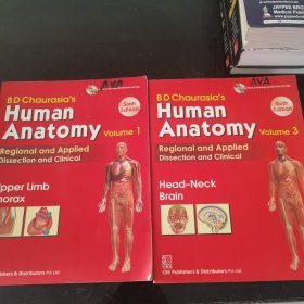 Human Anatomy: Vol. 1（卷一：上肢胸部）Chaurasia’s Human Anatomy (Vol 3) 英文原版-《人体解剖学》（第三卷）(含一枚光盘)