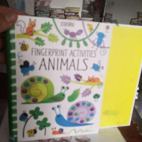 手指印画活动书 英文原版 Fingerprint Activities Animals儿童创意绘画DI