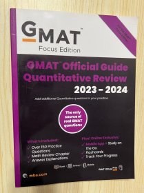 GMAT Focus Edition GMAT Official Guide Quantitative Review 2023-2024