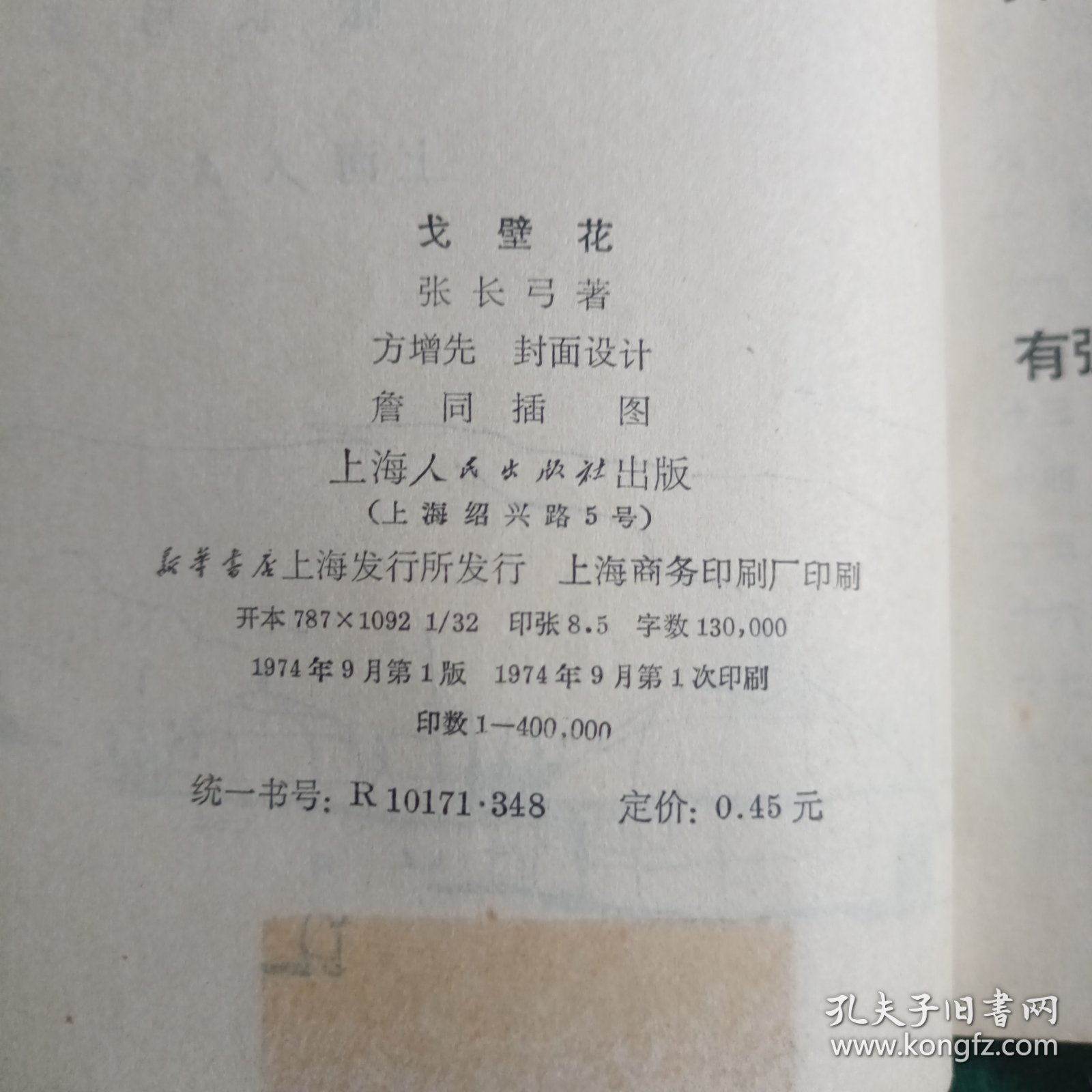 《戈壁花》 张长弓1974年作品