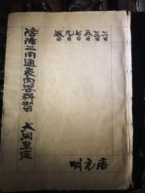 阴阳二用通表内容科书，共80筒子页