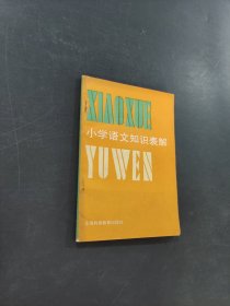 小学语文知识表解