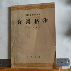 诗词格律 （中国文学史知识丛书）