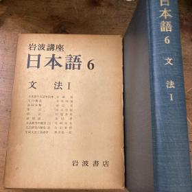 岩波讲座《日本语6 文法Ⅰ》布面精装带盒套