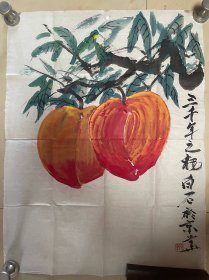 名家画家花鸟画国画字画书画作品纯手绘成品竖版条幅