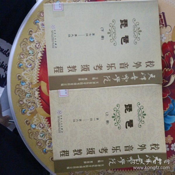 天津音乐学院校外音乐考级教程：琵琶（上 下 册）第一级-第九级   全两册合售 馆藏 无笔迹