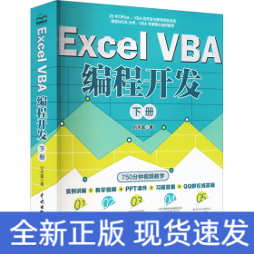 Excel VBA編程開發(fā) 下冊