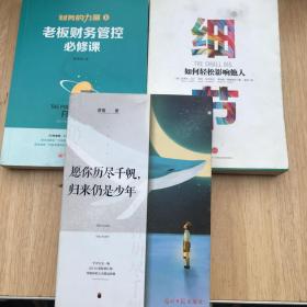 细节：如何轻松影响他人（市场版）、老板财务管控必修课、愿你历尽千帆归来仍是少年（3本合售）