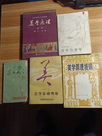 特价:美学原理，美学基础理论，青年与美学，美学原理提纲，美的格言，五本合售