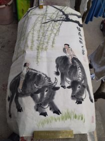 双牛，仿可染之画