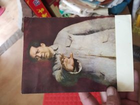66年主席油画，靳尚谊作，硬卡纸