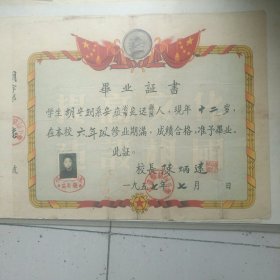 毕业证书。