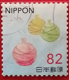 日本邮票 2018年 夏季问候 82丹 7-6 信销 樱花目录G195