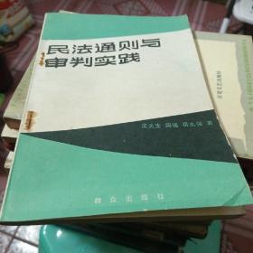 民法通则与审判实践 沈关生、周强、岳志强 著 1989 出版