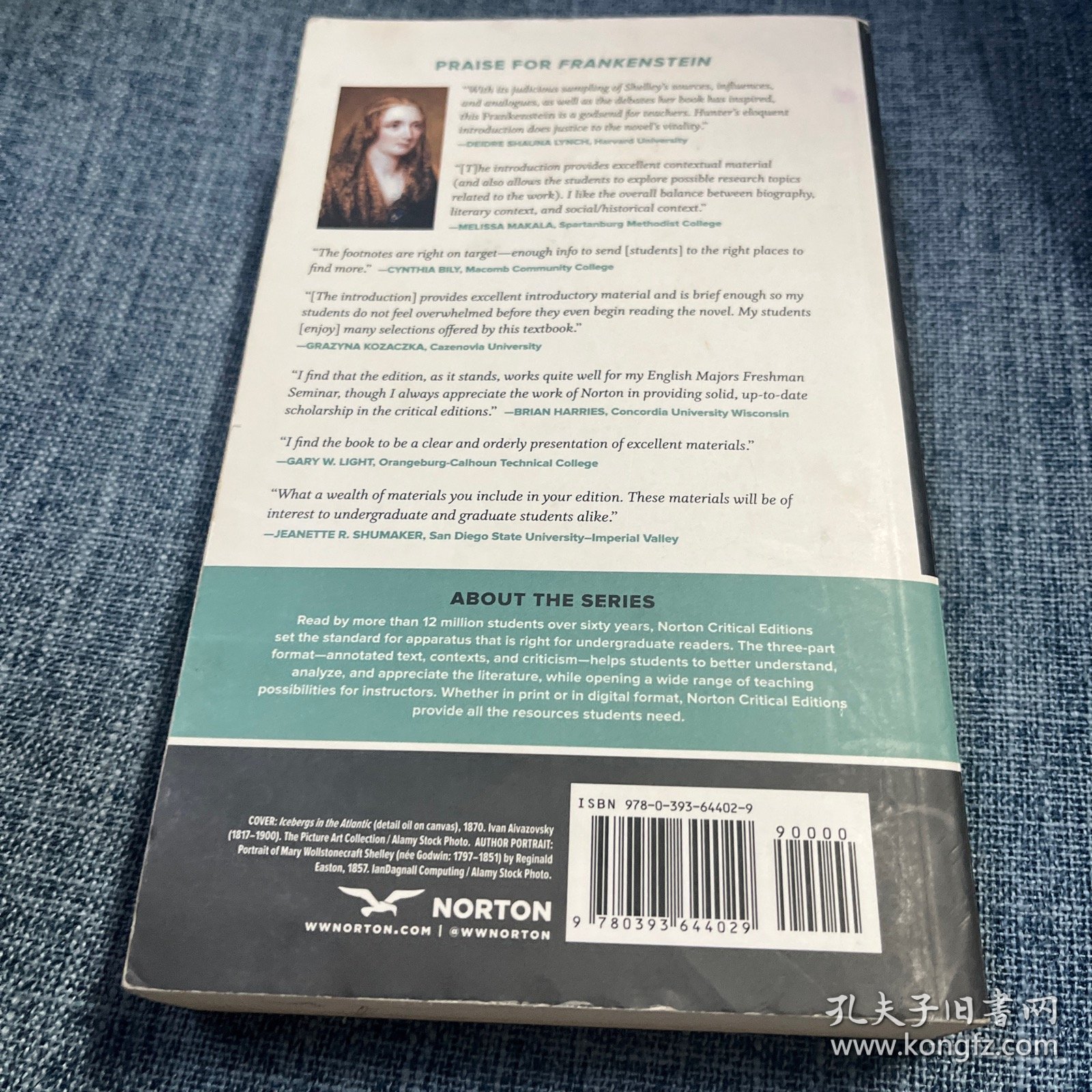 点击查看原图 Norton Critical Editions Frankenstein 英文原版 弗兰肯斯坦 诺顿文学解读系列