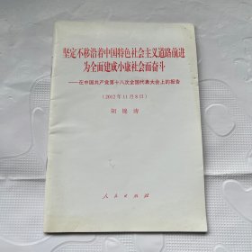 坚定不移沿着中国特色社会主义道路前进为全面建成小康社会而奋斗：在中国共产党第十八次全国代表大会上的报告（2012年11月8日）