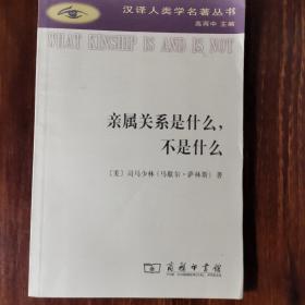 亲属关系是什么，不是什么(汉译人类学名著丛书)