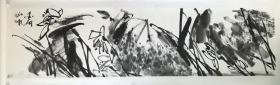 著名画家杨新顺六尺对开水墨作品，真迹！
