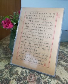 《世界赠予我的》 硬笔作品摆件～