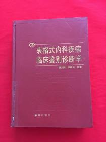 表格式内科疾病临床鉴别诊断学