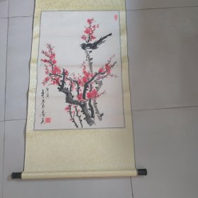 喜鹊登梅画一幅