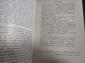 Elementary Bacteriology 基础细菌学 民国 古旧书 1903年 精装本 馆藏书 内页笔迹较多 英语原版书 细菌学基础