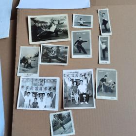老武术照片十张（两张武馆开学典礼照片几张60年代的武术照片）几份拳谱药方