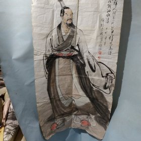 李樸画 人物画一幅（丁卯仲春 僊谿李樸绘于榕城）仙游著名画家李耕之子