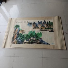 一副齐白石山水画