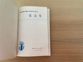 新时期中篇小说名作丛书：张洁集