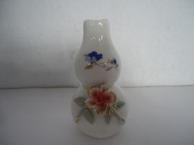 上世纪70年代小精品鎏金瓷花瓶