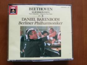 贝多芬：钢琴协奏曲全集（五首）原版日版CD唱片三张  包邮