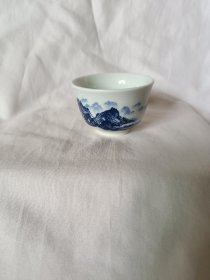 景德镇珍藏版陶瓷青花瓷口杯茶杯茶具80毫升收藏瓷器