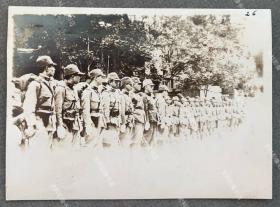 抗战时期 驻天津日军部队 原版老照片一枚
