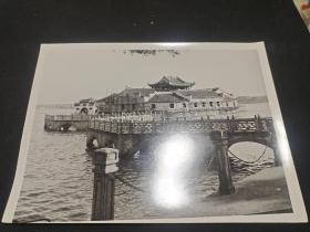 70－80年代黑白老照片  九江烟水亭桥 20－15厘米