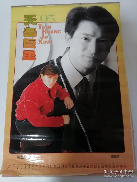 1995年天皇巨星.挂历（塑膜）