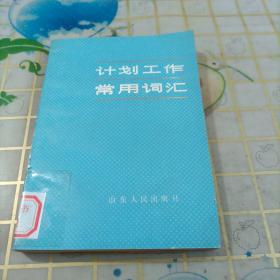 計(jì)劃工作常用詞匯
