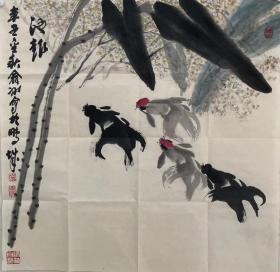 俞冰  68X68cm!
       一九六六年生，著名国画家，国家一级美术师、毕业于西安美术学院。先后跟随于衍堂、王子武老师学习绘画。