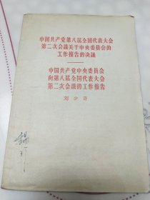 中国共产党第八届全国代表大会第二次会议关于中央委员会的工作报告的决议，中国共产党中央委员会向第八届全国代表大会第二次会议的工作报告