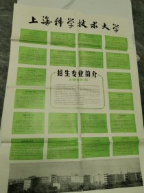 上海科学技术大学，招生专业简介，1979年。