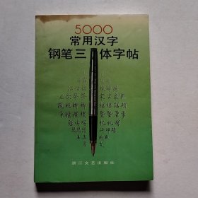 5000常用汉字钢笔三体字帖（实物拍照
