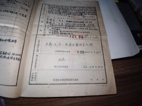 江苏共青团资料---1956年《入团志愿书》！内有手写申请书，16开3页