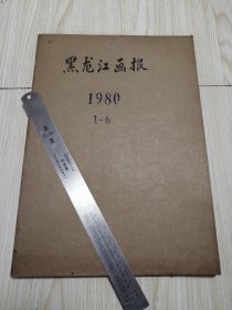 黑龙江画报合订本1980年第1－6期（全年双月刊）第5期带五届人大三次会议增页 馆藏书近乎未翻阅，直板直角实物如图