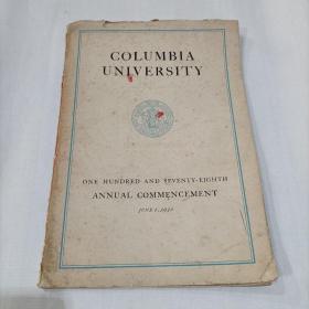 COLUMBIA UNIVERSITY,1932年