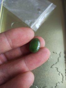 和田玉，老碧玉戒面